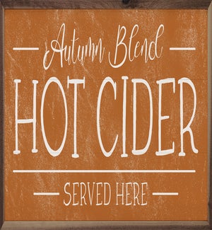 Autumn Blend Hot Cider Served Here Orange